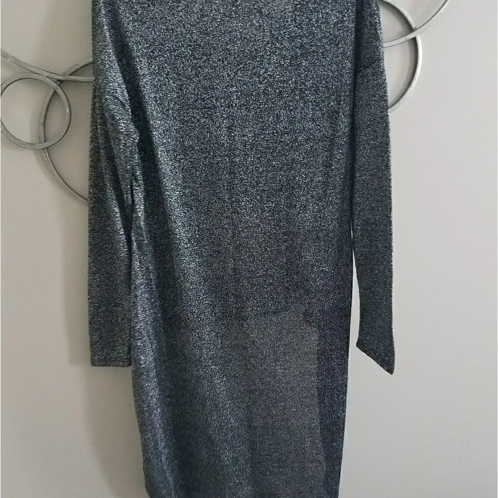 Silver sparkle high/low top!